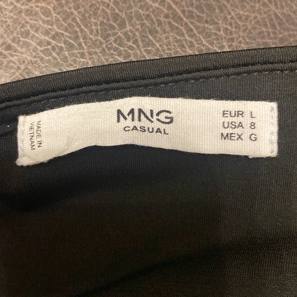 Mango Black Strappy Mini Dress - Picture 6 of 6